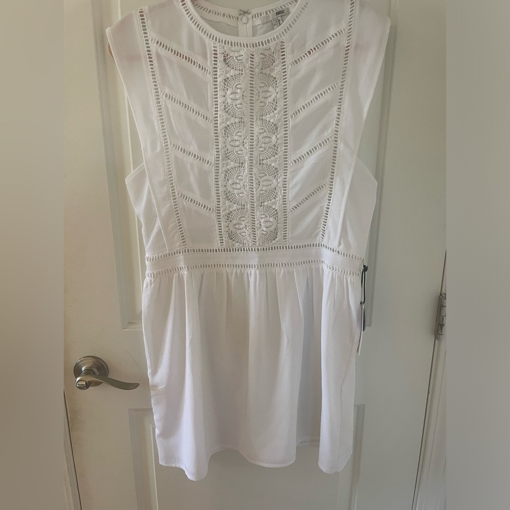 Amuse Society, After Hours dress in white. Elegant, sexy, summer dress.
